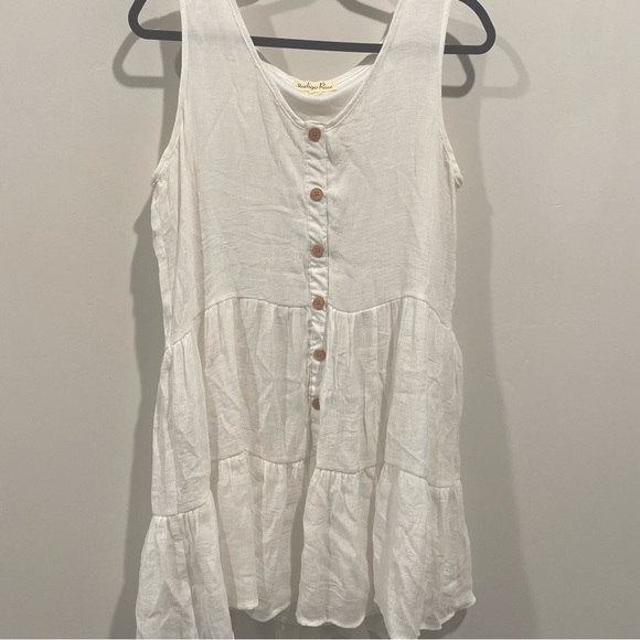 Womens White Boho Beachy Summer Dress Indigo Rose - Picture 4 of 7